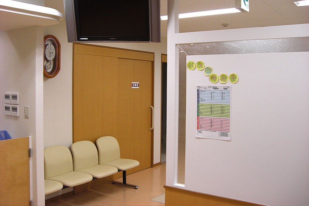 車椅子でも通りやすい院内